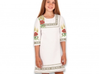 Детское платье «Маки в орнаменті 135»