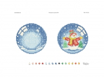 Схема вишивки бісером «Новорічна іграшка №6»  (A4)