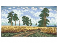 Схема вышивки бисером «Пшеничное поле» (В1)