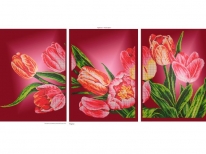 Схема вышивки бисером «Тюльпаны» (120х60)