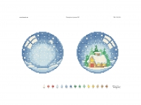 Схема вишивки бісером «Новорічна іграшка №5»  (A4)