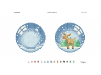 Схема вишивки бісером «Новорічна іграшка №3»  (A4)