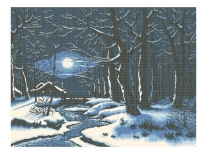 Схема вышивки бисером «Зимняя ночь» (В1)