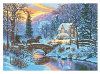 Схема вышивки бисером «Зима» (В1)