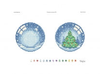 Схема вишивки бісером «Новорічна іграшка №8»  (A4)