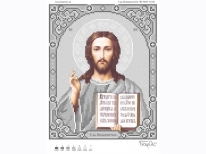Схема вышивки бисером  «Иисус 3446-1с»  (A4)