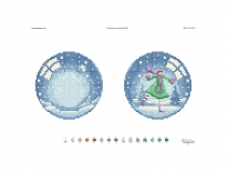 Схема вишивки бісером «Новорічна іграшка №1»  (A4)