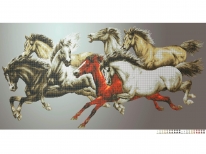 Схема вышивки бисером «Быстрее ветра» (В1)