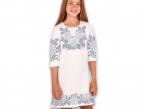 Детское платье «Рози монохром 068» 