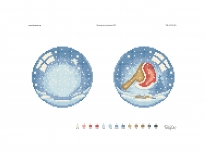 Схема вишивки бісером «Новорічна іграшка №7»  (A4)