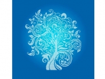 Схема «Дерево изобилия» Синий фон (40x45)