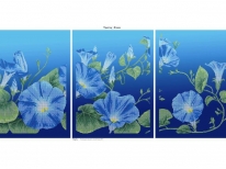 Схема вышивки бисером «Вьюнок» (120х60)